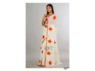 Handwoven Pure Khadi Sarees Online at a discounted price