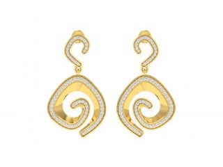 Shop Faren Diamond Earrings In Gold